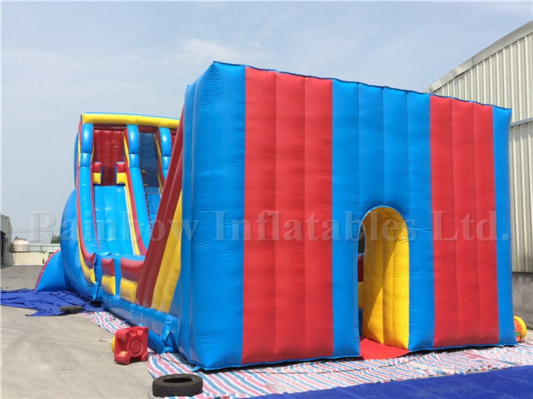 RB6057(21x6x9mh) Inflatable Giant Customized Commercial Zip Slide For Kids