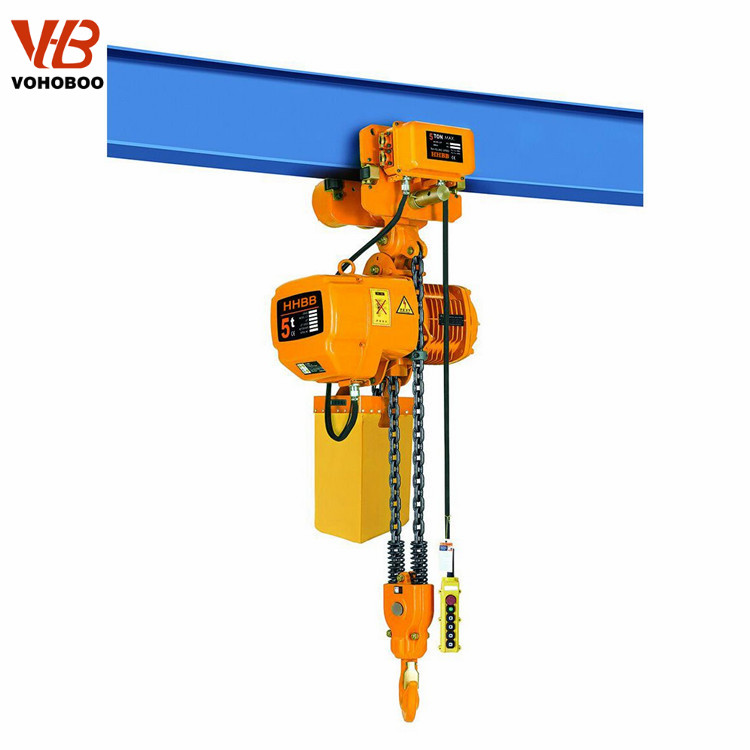 Electric Chain Hoist With Plain Trolley Used For Bridge Crane