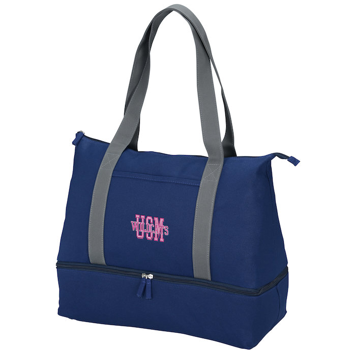 Customize Cotton Weekender Tote Embroidered logo 