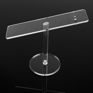 Custom Size Clear Acrylic Shoes Display Stand With Round Bottom For Shopping Mall Shoes Display Stand