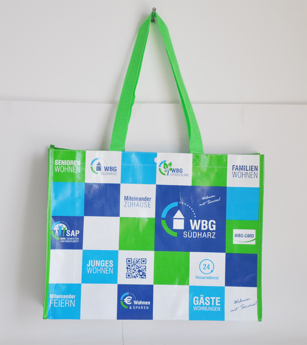 Lamination PP Woven Tote Bag for Grocery