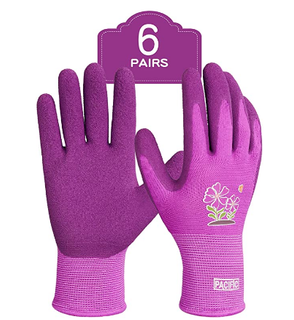 PINK COLOR , Gardening Gloves for women, Latex Coated Garden Gloves, Breathable