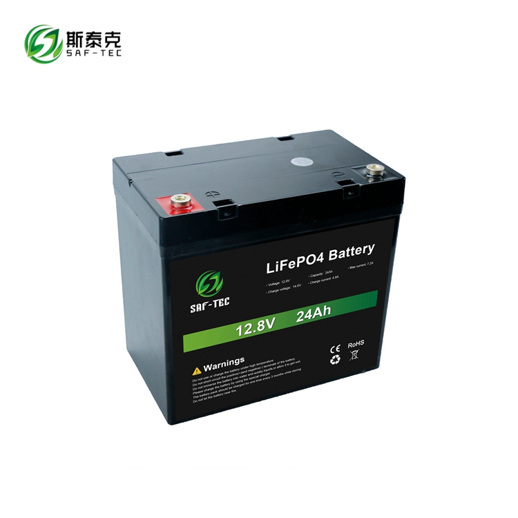 STC12-24S 12.8V 24Ah Battery Solar Power Storage Battery For Solar Inverter LiFePO4 Battery