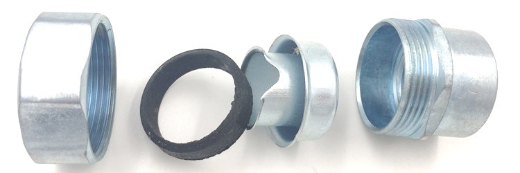 1/2" to 4" Hexagonal Type Female Flexible Conduit Connector