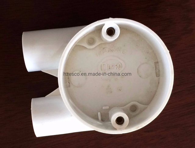 Tube Pipe Joint U Round PVC/UPVC Branch Junction Pipe Fitting Box
