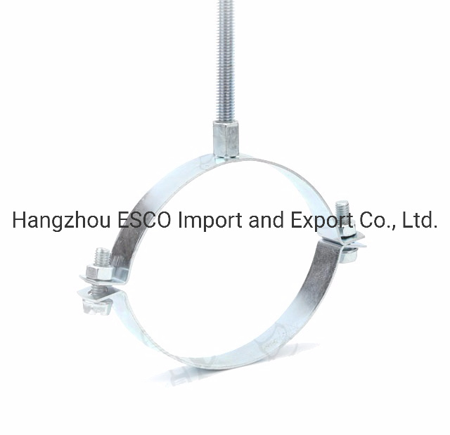 High Duty Metal Electro Galvanized Steel Round Pipe Clamps