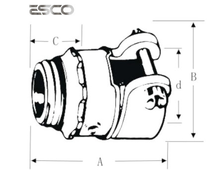 Good Service Polished Zinc Squeeze Quick Couplings Flex Connector