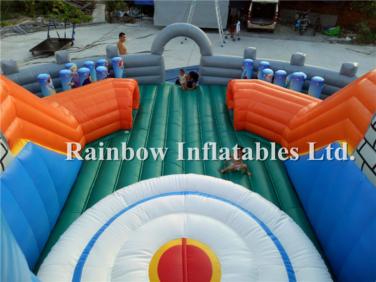 RB91018-1（dia 10m） Inflatable Playground/Funcity With Double Slides For Outdoor Playground