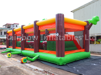 RB5204(12x5.5x4m) Inflatable Apple Jacks  Obstacle Course For Kids
