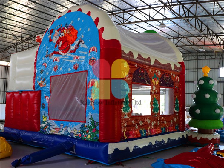 RB20028（ 5x6m ） Inflatables Christmas Combo Castle For Holiday Events