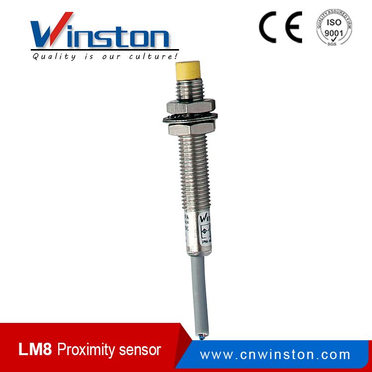 LM8 Tipo de lavado 1 mm de detección NPN PNP interruptor del sensor de proximidad