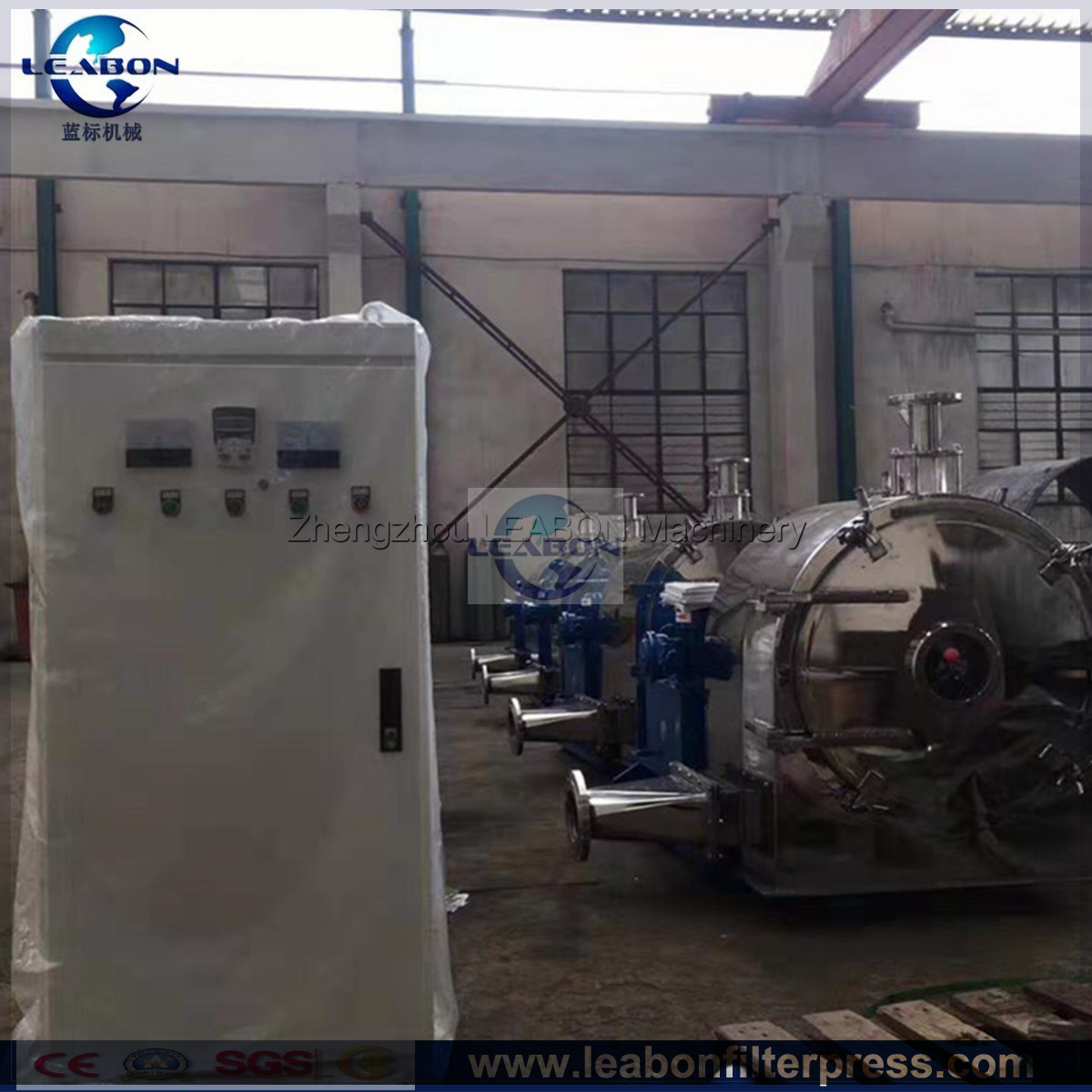 316L Stainless Steel Sea Salt Industrial Filtering Separator Pusher Centrifuge Machine  