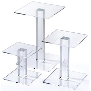 Clear Acrylic Jewelry Display Stand Set Display Risers