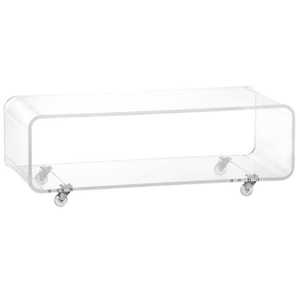 Modern Living Room TV Stands Corner TV Stand Clear Acrylic Stand TV with Wheels