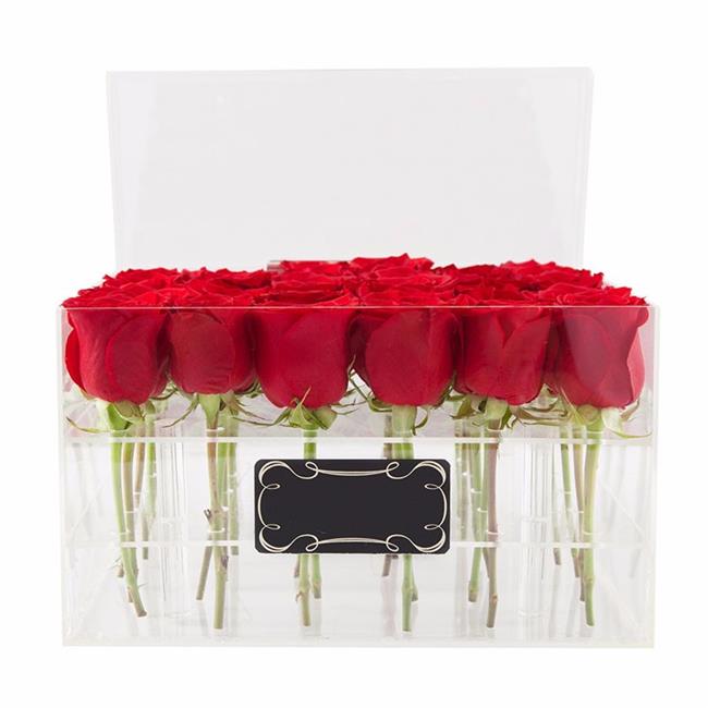 Wholesale Clear Acrylic Flower Display Box Fashion Lucite Gift Box Plexiglass Shoe Box