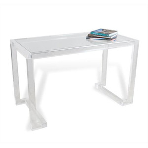 Clear Acrylic Salon Table Plexiglass Room Study Reading Table Office Laptop Desk Executive Desk