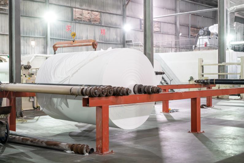 tissue paper jumbo roll rouleau géant de papier de soie