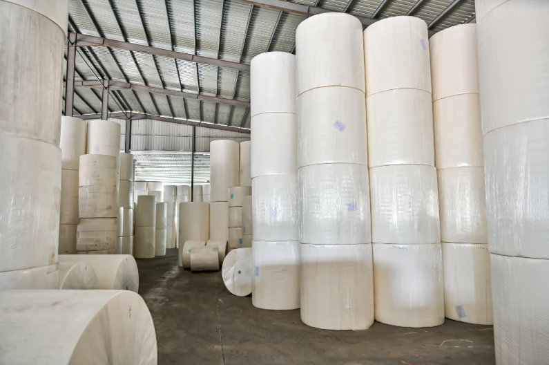 tissue paper jumbo roll rouleau géant de papier de soie