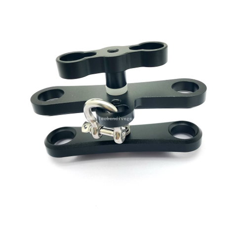 Aluminum Large Multi Purpose Long Underwater Buoyancy Arm Clamp with D Shackle 