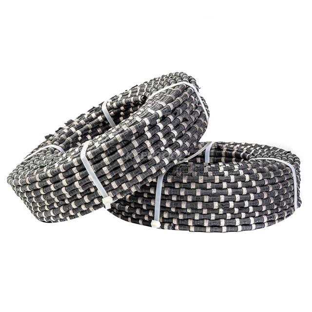 Вулканизированная резиновая алмазная канатная пила для гранитного песчаника, кварцитового карьера