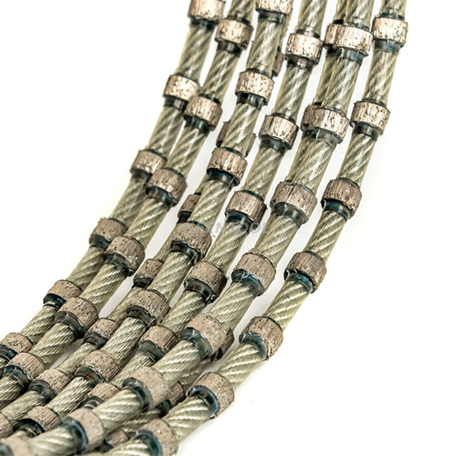 Fio de diamante mono de injeção de plástico para blocos, corte de lajes, serragem e perfilamento 