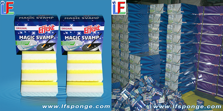 custom Multi-purpose Magic Sponge from lfsponge melamine foam factory lfsponge-effective - Melamine-Eraser-White-Magic-Cleaning-Pads-For-Remove-Stubborn