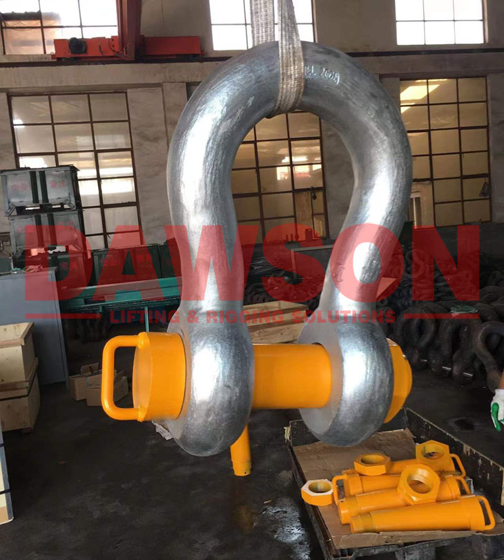 تكبل WLL كبير مع مقطع عرضي دائري، تكبل الجسم المستدير من سبائك الصلب الثقيل من نوع الترباس - Dawson Group Ltd. - الصين المورد والمصنع