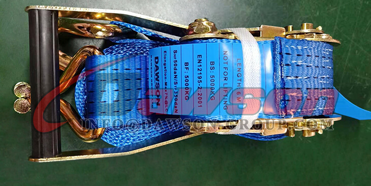 Correa de raqueta de 50 mm 5 T 6 M con gancho doble en forma de J - Dawson Group Ltd. - Fabricante, proveedor y f&aacute;brica de China