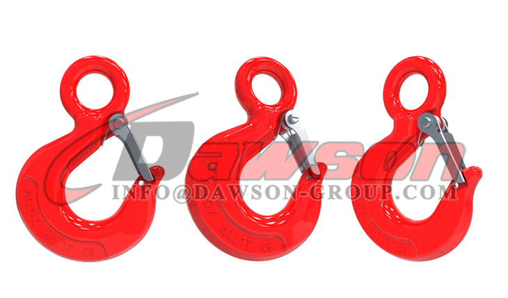 DS618 Gancho de polipasto con ojo de acero de aleaci&oacute;n forjado o acero al carbono con pestillo - Dawson Group Ltd. - Fabricante, proveedor de China