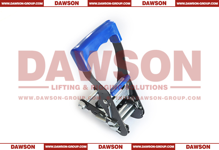 DAWSON 35MM X 3T X 200MM ラチェットラッシングバックル、安全ロック付きエクストラロングブルーラバーハンドル付き - Dawson Group Ltd. - 中国メーカー