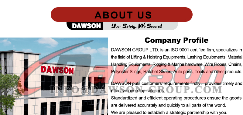 DAWSON Acerca de nosotros - QingDao Lifting Rigging Dawson Group Ltd. - Fabricante, proveedor y f&aacute;brica de China