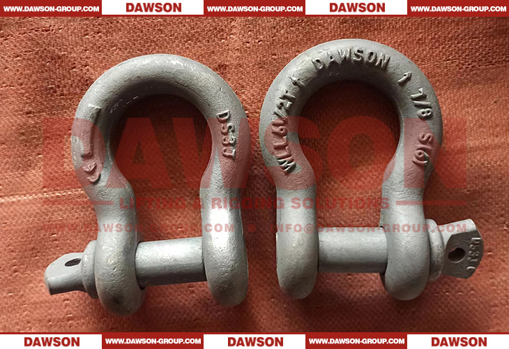 Dawson ブランド溶融灰色亜鉛メッキ US タイプ DG209 スクリュー ピン付きボウ シャックル、S6 高強度スクリュー ピン アンカー シャックル - Dawson Group Ltd. - 中国メーカー、サプライヤー、工場