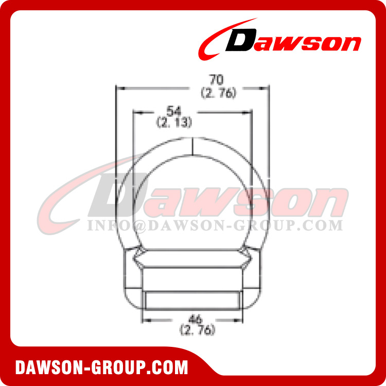 DSJ-3015-1 Anel D de proteção contra quedas para escalada ao ar livre, anel D de dobra de segurança em aço forjado