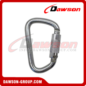 DSJ-1022 30KN حلقة تسلق فولاذية ذاتية القفل لملحقات حزام الجسم بالكامل