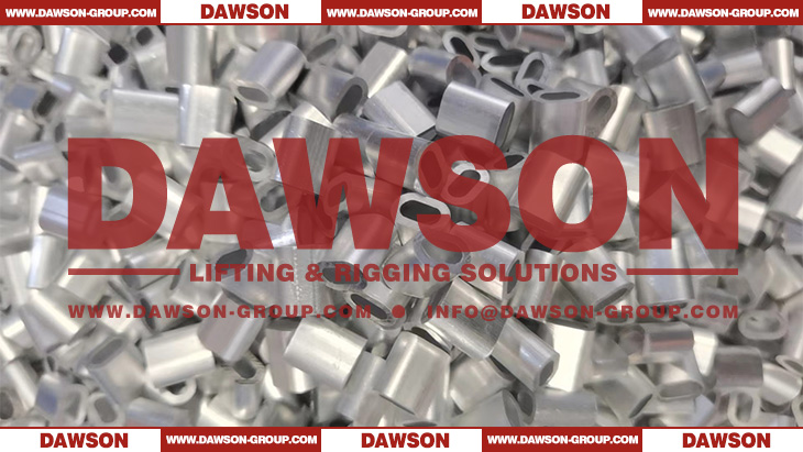 Especificaci&oacute;n de casquillos de aluminio para cable de acero DAWSON EN13411-3 (DIN3093), casquillo ovalado de aluminio sin costura - Dawson Group Ltd. - Fabricante, proveedor y f&aacute;brica de China