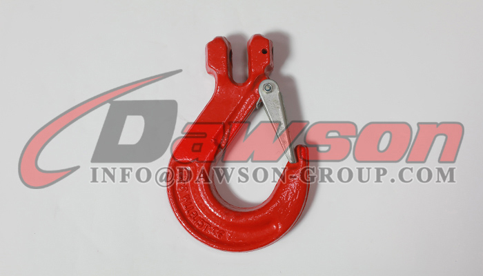 Gancho de eslinga con horquilla G80 con pestillo fundido para eslingas de cadena de elevaci&oacute;n de gr&uacute;a - Dawson Group Ltd. - Fabricante, proveedor y f&aacute;brica de China
