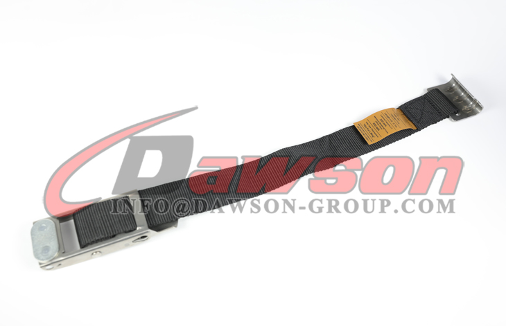 BS EN12195-2 45MM LC 300daN ブラック オーバーセンター バックル ストラップ、フラット フック付き - Dawson Group Ltd. - 中国メーカー