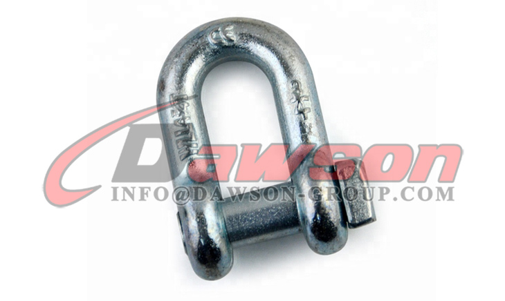 Grillete en forma de D de alta resistencia para elevaci&oacute;n, grillete en forma de D de arrastre de tipo europeo con cabeza cuadrada para pescar