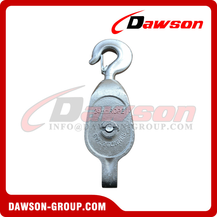DS-B022 كتلة من الحديد المجلفن القابل للطرق (الفولاذ المصبوب) مع خطاف