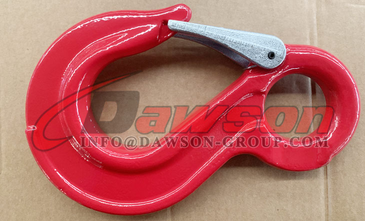 Gancho para eslinga con ojal G80 con pestillo fundido para eslingas de cadena, Gancho para eslinga con ojal DS013 G80 con pestillo fundido - Dawson Group Ltd. - Fabricante, proveedor de China