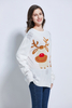 Team club player promotion jacquard unisex knitting Christmas design rudolph reindeer ugly Christmas sweater Xmas sweater