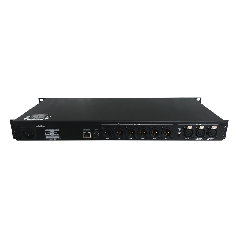 Procesador de gestión de sonido de altavoz profesional PA360 de 3 pulgadas y 6 salidas