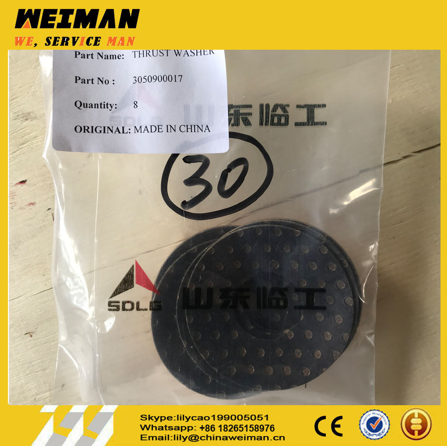 SDLG Original 3050900017 thrust washer, LG 936 spare parts