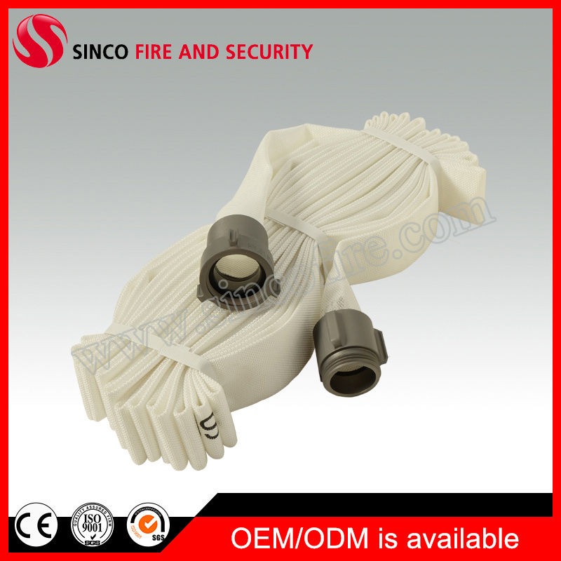 250 Psi White Polyester Fire Hose with Nh/Nst Hose Couplings