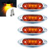 DOT SAE E-MARK 4''Rectangular Led Side Marker Clearance Light