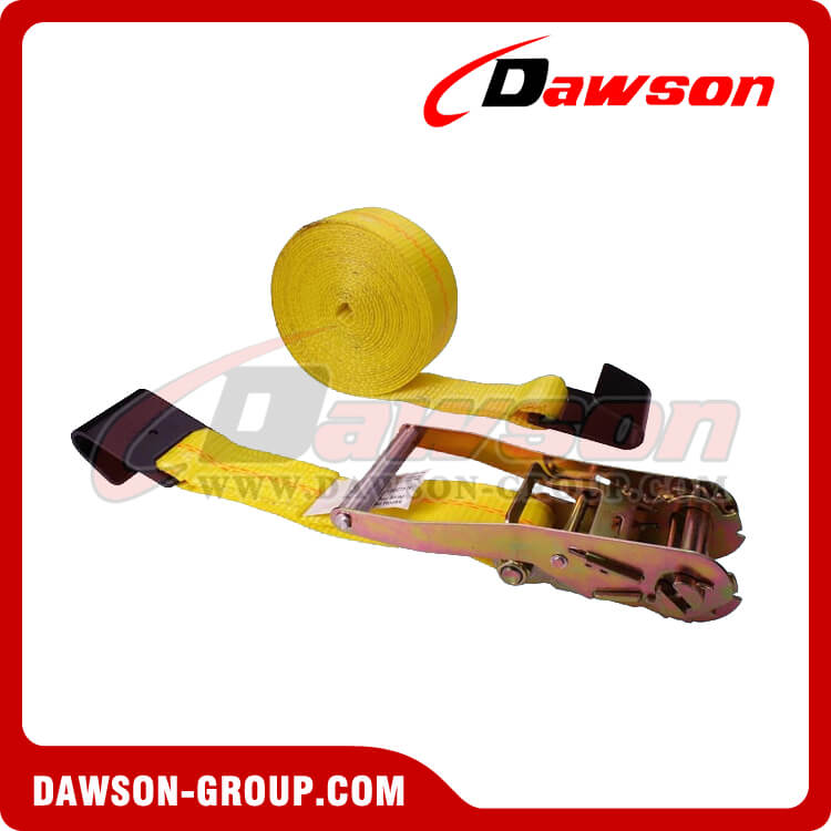 2'' x 50' Ratchet Strap with Flat Hooks- china manufacturer supplier - Dawson Group 2 '' x 50 '' ラチェット ストラップ、フラット フック付き - 中国メーカー サプライヤー - Dawson Group