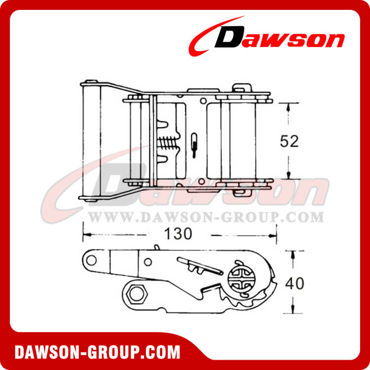 Fivela de catraca de a&ccedil;o inoxid&aacute;vel DSRB50201SS - Fornecedor de fabricante na China