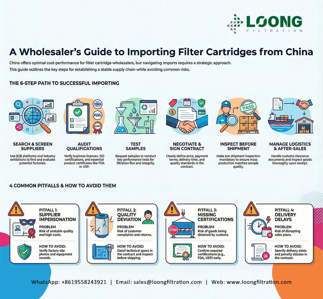 A Wholesaler‘s Guide to Importing Filter Cartridges from China دليل تاجر الجملة لاستيراد خراطيش الفلتر من الصين