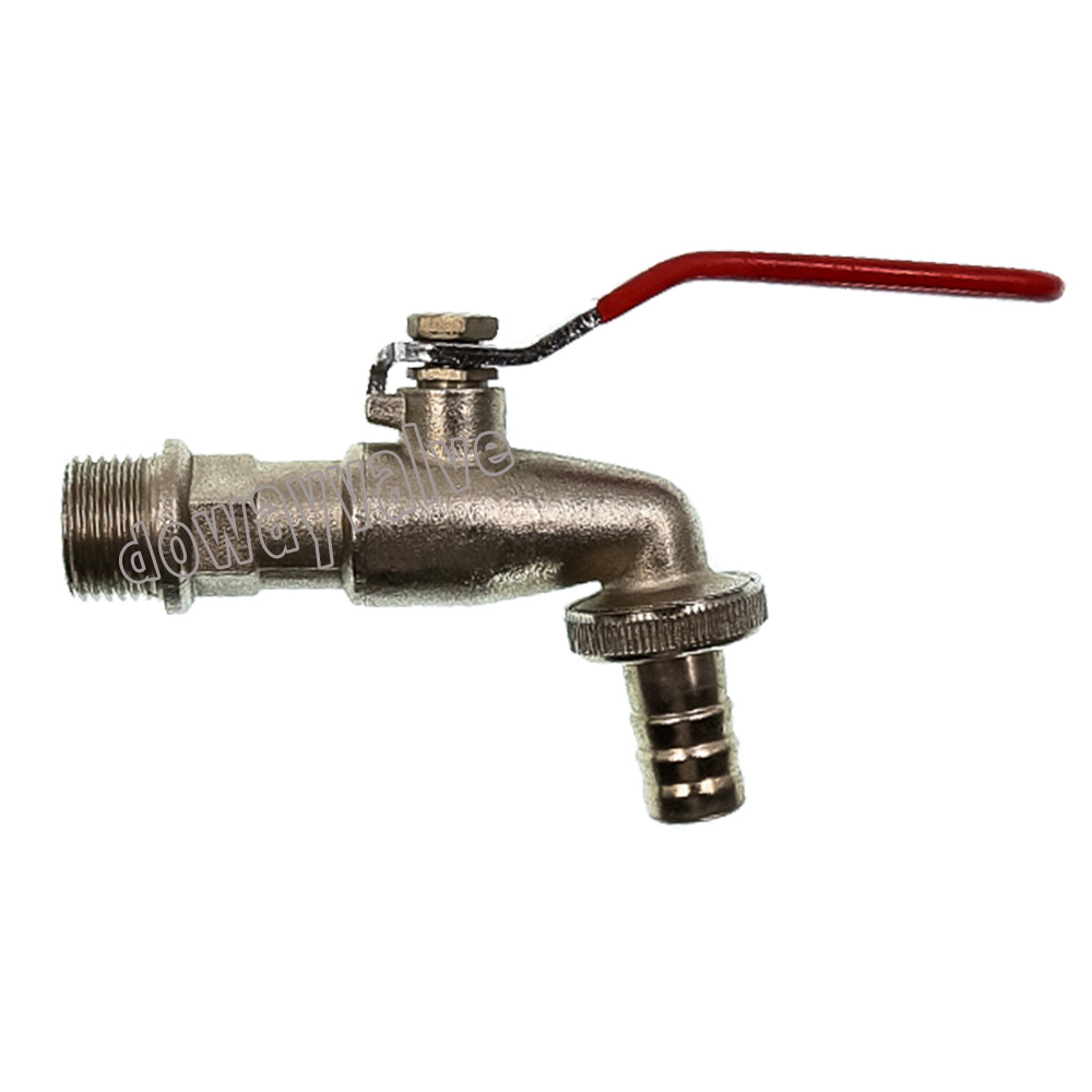 Robinet d'eau en laiton avec poignée en acier inoxydable 600wog