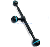 8 Inches Underwater Double Ball Camera Stick Arm Segment with M5 Threaded Holes 